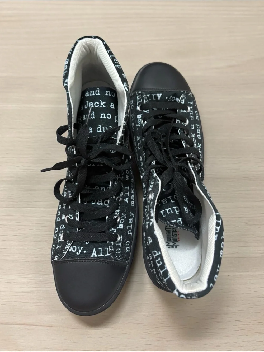The Shining High Top Shoes Men’s 10.5 Midnight Monsters Society Gringe Halloween